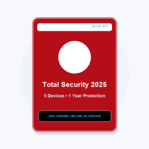 Bitdefender Total Security 2025 - 1 Year / 5 Devices