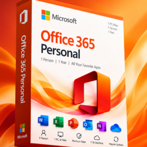 Microsoft 365 Personal – 1 Year Subscription | 1 User | PC, Mac & Mobile