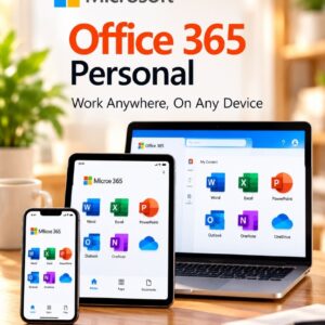 Microsoft 365 Personal – 1 Year Subscription | 1 User | PC, Mac & Mobile